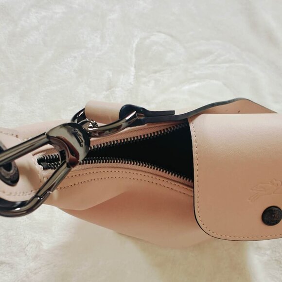 New Longchamp Le Pliage Xtra M Shoulder bag Nude Leather - Picture 8 of 12